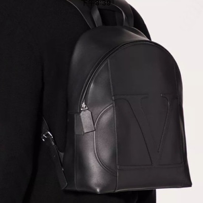 Valentino 2019 Leather Back Pack ,42CM - 발렌티노 2019 레더 남여공용 백팩,VTB0892,42CM,블랙
