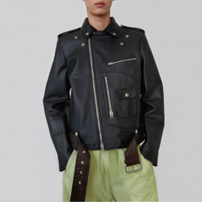 Acne Sstudios 2019 Mens Casual Leather Jacket - 아크네 2019 남성 캐쥬얼 가죽 자켓 Acn0034x.Size(m - 3xl).블랙