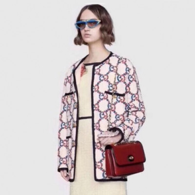 Gucci 2019 Womens Luxury Tweed Jacket - 구찌 2019 여성 럭셔리 트위드 자켓 Guc01634x.Size(s - l).레드