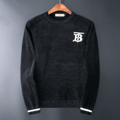 Burberry 2019 Mens Retro Logo Crew-neck Wool Sweater - 버버리 2019 남성 레트로 로고 크루넥 울 스웨터 Bur01474x.Size(m - 3xl).블랙