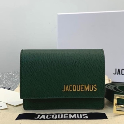 Jacquemus 2019 Leather Mini Hip Sack / Shoulder Cross Bag ,11.5cm - 자크뮈스 2019 레더 여성용 미니 힙색 / 숄더 크로스백 JACB0006,11.5cm,그린