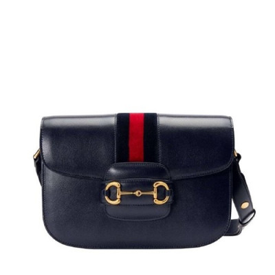 Gucci 2019 Horsebit Leather Shoulder Bag,25CM - 구찌 2019 홀스빗 여성용 레더 숄더백 602204,GUB0852,25cm,네이비