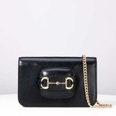 Gucci 2019 Leather Chain Shoulder Bag,20CM - 구찌 2019 여성용 레더 체인 숄더백 ,GUB0856,20cm,블랙