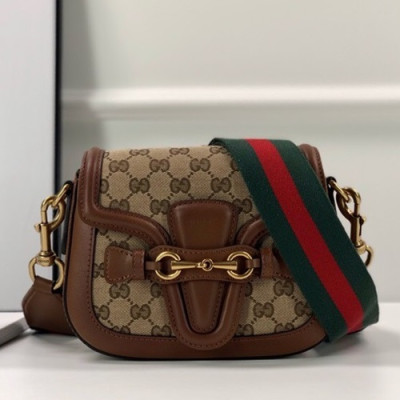 Gucci 2019 Leather Shoulder Bag,20CM - 구찌 2019 여성용 레더 숄더백 ,384821,GUB0860,20cm,브라운