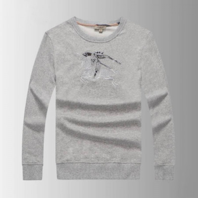 Burberry 2019 Mens Logo Cotton Tshirt - 버버리 2019 남성 로고 코튼 기모 긴팔티 Fen01490x.Size(m - 3xl).그레이