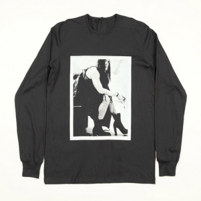 Rick Owens 2019 Mens Logo Cotton man-to-man - 릭오웬스 2019 남성 로고 코튼 맨투맨 Ric0022x.Size(s - xl).블랙