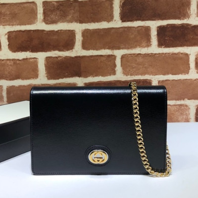 Gucci 2019 Leather Chain Shoulder Bag,20CM - 구찌 2019 여성용 레더 체인 숄더백 ,GUB0863,20cm,블랙