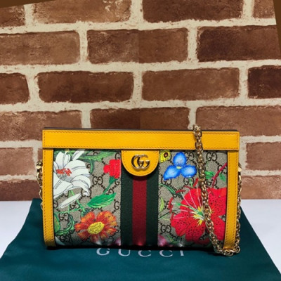 Gucci 2019 Ophidia Women Chain Shoulder Bag ,26CM - 구찌 2019 오피디아  여성용 체인 숄더백 ,503877,GUB0866,26CM,옐로우