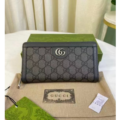 Gucci 2023  Mens Supreme Wallet- 구찌 수프림 남성 장지갑  GUW0115.Size(19cm).블랙