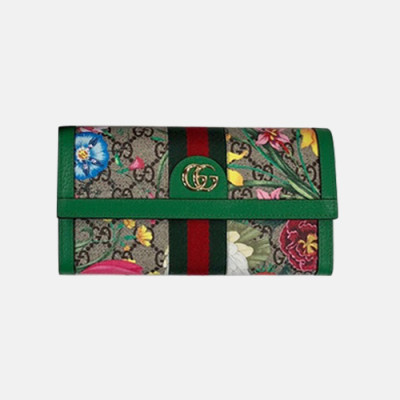 Gucci 2019 Ophidia Ladies Wallet  523153 - 구찌 오피디아 여성용 장지갑   GUW0120,Size(19cm).그린