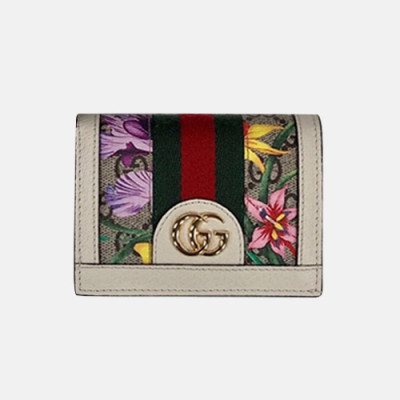 Gucci 2019 Ophidia GG Card Case Coin Purse 523155 - 구찌 오피디아 카드 케이스 동전 지갑  GUW0121.Size(11CM).화이트