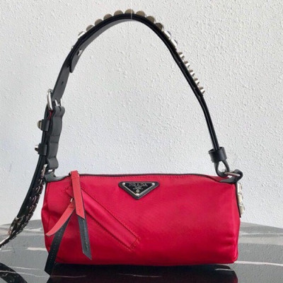 Prada 2019 Nylon Shoulder Bag,23.5CM - 프라다 2019 나일론 숄더백,1BC100-1,23.5cm,레드