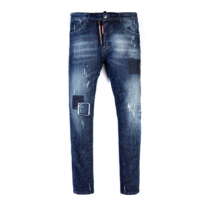 Dsquared2 2019 Mens Slim Fit Denim Pants - 디스퀘어드2 2019 남성 슬림핏 데님 팬츠 Dsq0033x.Size(29 - 36).블루