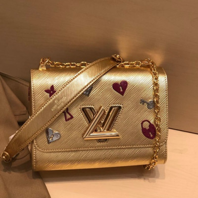 Louis Vuitton 2019 Epi Twist Shouder Bag,23cm - 루이비통 2019 에삐 트위스트 숄더백 ,M52890,LOUB1881,23cm,옐로우골드