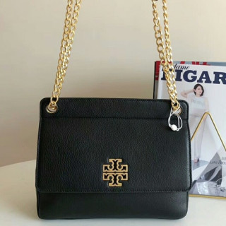 Tory Burch 2019 Leather Chain Shoulder Bag,27cm - 토리버치 2019 레더 체인 숄더백 TBB0237,27cm,블랙