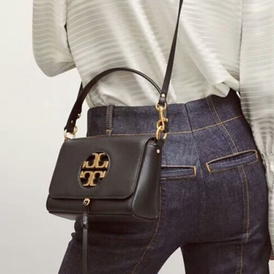 Tory Burch 2019 Leather Tote Shoulder Bag,20cm - 토리버치 2019 레더 토트 숄더백 TBB0239,20cm,블랙