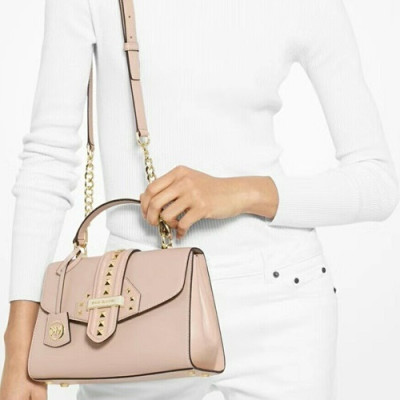 Michael Kors 2019 Leather Shoulder Bag, 22CM - 마이클 코어스 2019 레더 숄더백 ,MKB0288, 22CM,핑크