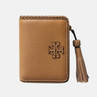 Tory Burch  2019 Leather Wallet - 토리버치 2019 레더 여성용 반지갑 TORW0002,11cm,카멜베이지
