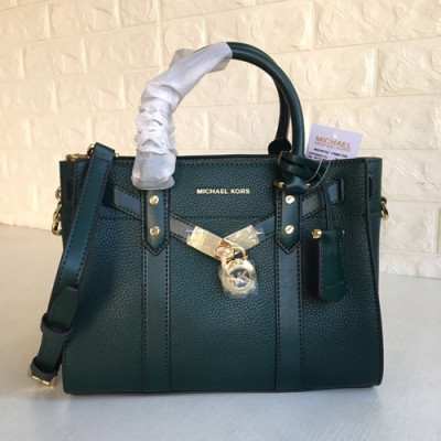 Michael Kors 2019 Leather Tote Shoulder Bag, 27CM - 마이클 코어스 2019 레더 토트 숄더백 ,MKB0304, 27CM,그린