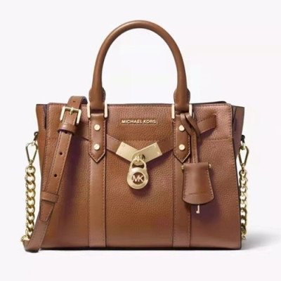 Michael Kors 2019 Leather Tote Shoulder Bag, 27CM - 마이클 코어스 2019 레더 토트 숄더백 ,MKB0305, 27CM,브라운