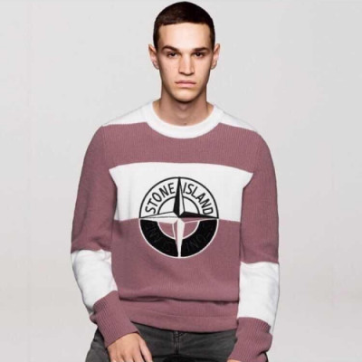 [매장판]Stone Island 2019 Mens Casual Oversize Wool Sweater - 스톤아일랜드 2019 남성 캐쥬얼 오버사이즈 울 스웨터 Sto0056x.Size(m - 2xl).퍼플