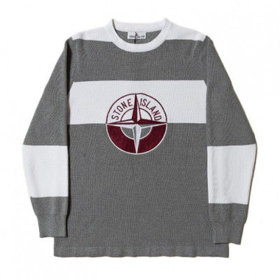 [매장판]Stone Island 2019 Mens Casual Oversize Wool Sweater - 스톤아일랜드 2019 남성 캐쥬얼 오버사이즈 울 스웨터 Sto0057x.Size(m - 2xl).그레이