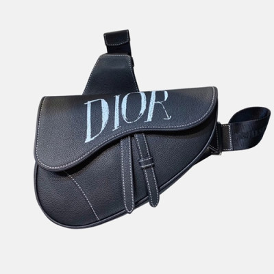 Dior Homme 2019 Pre-Fall Saddle Belt Bag,28.6cm - 디올 옴므 2019 프리폴 남여공용 새들 벨트백,DIOB0475,28.6cm,블랙