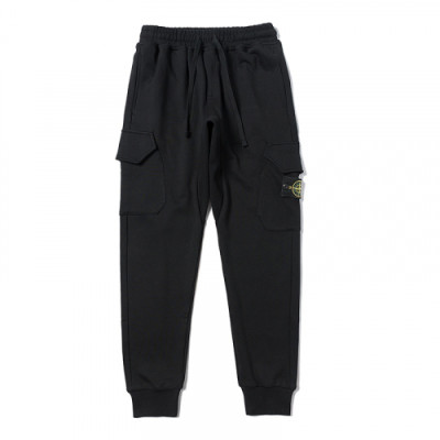 Stone Island 2019 Mens Logo Training Pants - 스톤아일랜드 2019 남성 로고 트레이닝 팬츠 Sto0060x.Size(m - 2xl).블랙