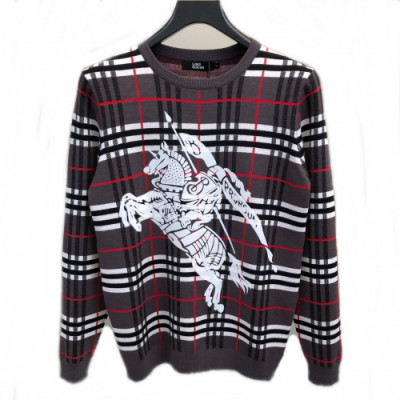 Burberry 2019 Mens Retro Logo Crew-neck Sweater - 버버리 2019 남성 레트로 로고 크루넥 스웨터 Bur01528x.Size(m - 3xl).그레이