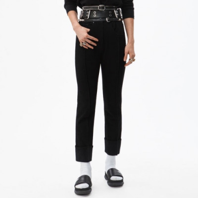 [매장판]Alexsander Wang 2019 Womens Casual Denim Pants - 알렉산더왕 2019 여성 캐쥬얼 데님 기모 팬츠 Alw0039x.Size(25 - 30).블랙