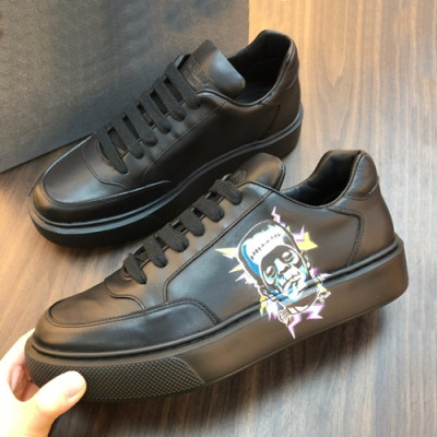 Prada 2019 Mens Leather Sneakers - 프라다 2019 남성용 레더 스니커즈,PRAS0238,Size(240 - 270).블랙
