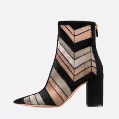 [매장판]Dior 2019 Ladies Velvet High Heel Boots - 디올 2019 여성용 벨벳 하이힐 부츠 DIOS0127,Size(225-245),블랙