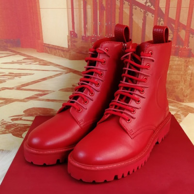 Valentino  2019 Ladies Leather Boots - 발렌티노 2019 여성용 레더 부츠 VTS0170,Size(225-250),레드