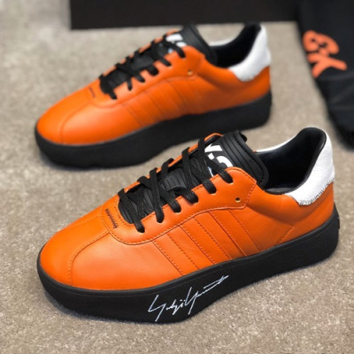 Y-3 2019 Mens Leather Sneakers - 요지야마모토 2019 남성용 레더 스니커즈 Y-3S0037,Size(245 - 270).오렌지