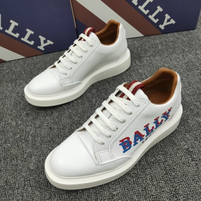 Bally 2019 Mens Leather Sneakers - 발리 2019 남성용 레더 스니커즈,BALS0086,Size(245 - 265).화이트