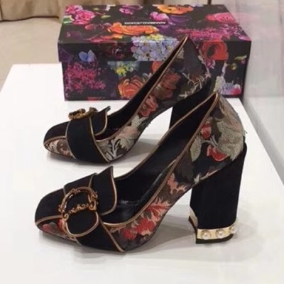 Dolce&Gabbana  2019 Ladies Pumps High Heel - 돌체앤가바나 2019 여성용 펌프스 하이힐, DGS0142.Size(225 -  250).블랙