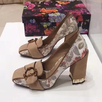 Dolce&Gabbana  2019 Ladies Pumps High Heel - 돌체앤가바나 2019 여성용 펌프스 하이힐, DGS0143.Size(225 -  250).베이지