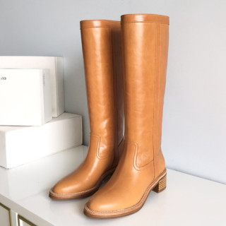 Celine 2019 Ladies Leather Long Boots - 셀린느 2019 여성용 레더 롱부츠 CELS0010,Size(225-250),카멜