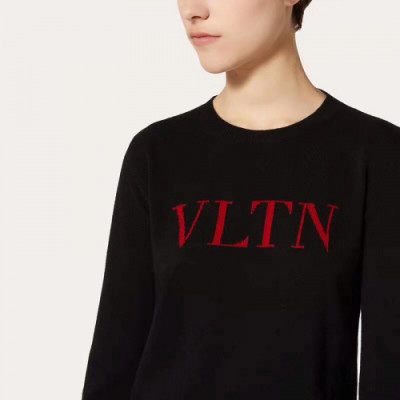 Valentino 2019 Womens  Casual Crew neck Sweater - 발렌티노 2019 여자 캐쥬얼 크루넥 스웨터 Val0282x.Size (s - l).블랙