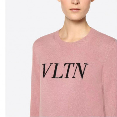 Valentino 2019 Womens Casual Crew neck Sweater - 발렌티노 2019 여자 캐쥬얼 크루넥 스웨터 Val0282x.Size (s - l).핑크