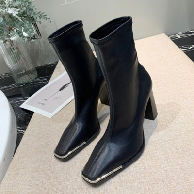 Alexander wang 2019 Ladies Leather High Heel Boots - 알렉산더왕 2019 여성용 레더 하이힐 부츠 ALWS0014,Size(225-255),블랙