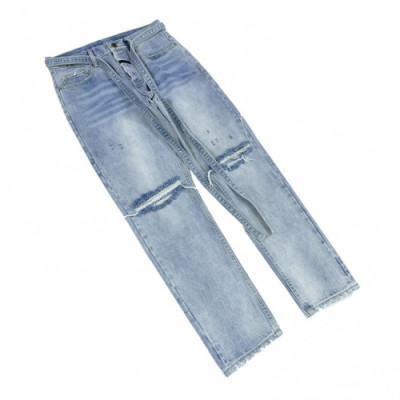 Fear of god 2019 Mens Logo Modern Casual Denim Pants - 피어오브갓 2019 남성 로고 모던 캐쥬얼 데님 팬츠 Fea0059x.Size(s - xl).블루