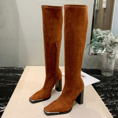 Alexander wang 2019 Ladies Suede High Heel Long Boots - 알렉산더왕 2019 여성용 스웨이드 하이힐 롱 부츠 ALWS0021,Size(225-255),브라운