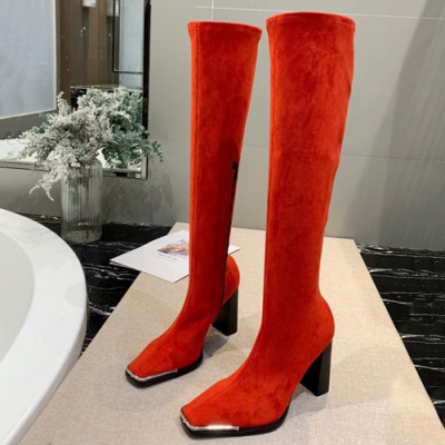 Alexander wang 2019 Ladies Suede High Heel Long Boots - 알렉산더왕 2019 여성용 스웨이드 하이힐 롱 부츠 ALWS0023,Size(225-255),레드