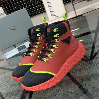 Giuseppe Zanoti 2019 Mens Leather Sneakers - 쥬세페 자노티 2019 남성용 레더 스니커즈 GZS0039.Size(240 - 270).레드