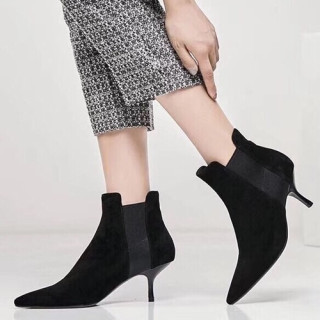 Celine 2019 Ladies Suede High Heel Boots - 셀린느 2019 여성용 스웨이드 하이힐 부츠 CELS0011,Size(225-245),블랙