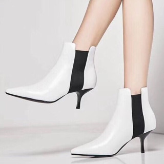 Celine 2019 Ladies Leather High Heel Boots - 셀린느 2019 여성용 레더 하이힐 부츠 CELS0013,Size(225-245),화이트