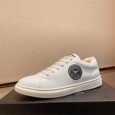 Armani 2019 Mens Leather Sneakers  - 알마니 2019 남성용 레더 스니커즈 ARMS0120,Size(240 - 270).화이트