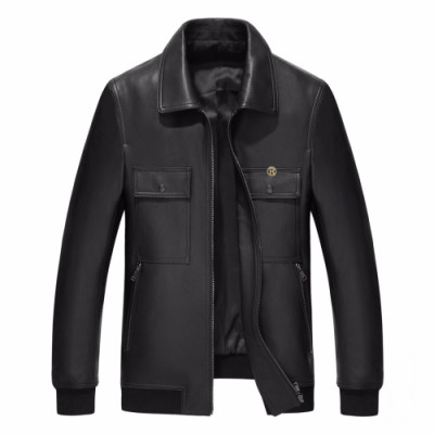 Dior 2019 Mens Logo Modern Leather Jacket - 디올 2019 남성 모던 가죽 자켓 Dio0431x.Size(m - 3xl).블랙