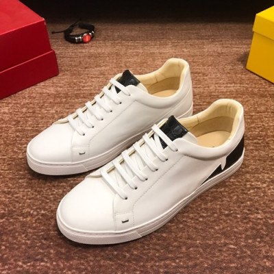 Fendi 2019 Mens Leather Sneakers - 펜디 2019 남성용 레더 스니커즈 FENS0257,Size(240 - 270).화이트